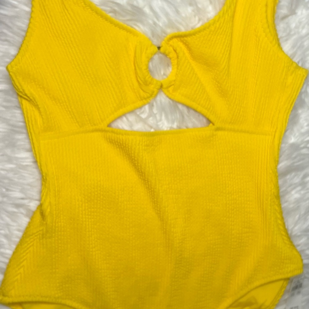 Aerie Yellow One Piece Swimsuit
